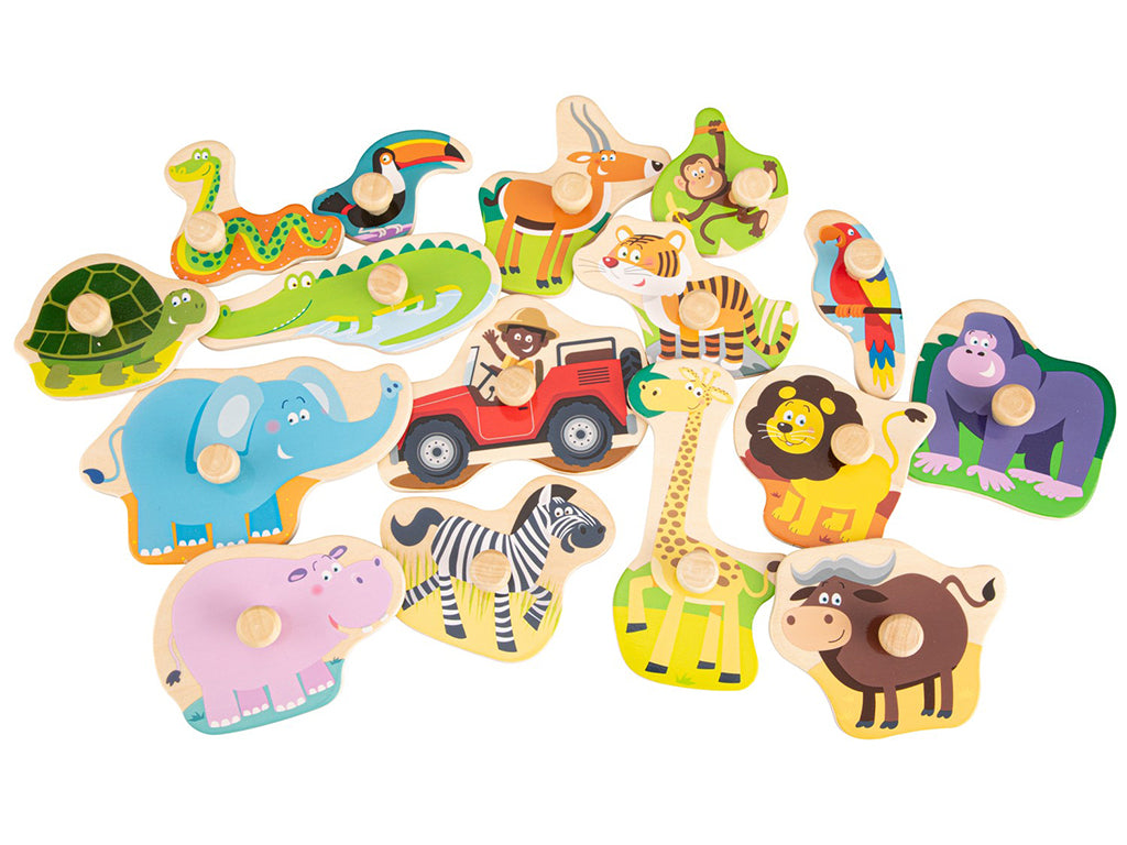 New Classic Toys Peg Puzzle | Safari