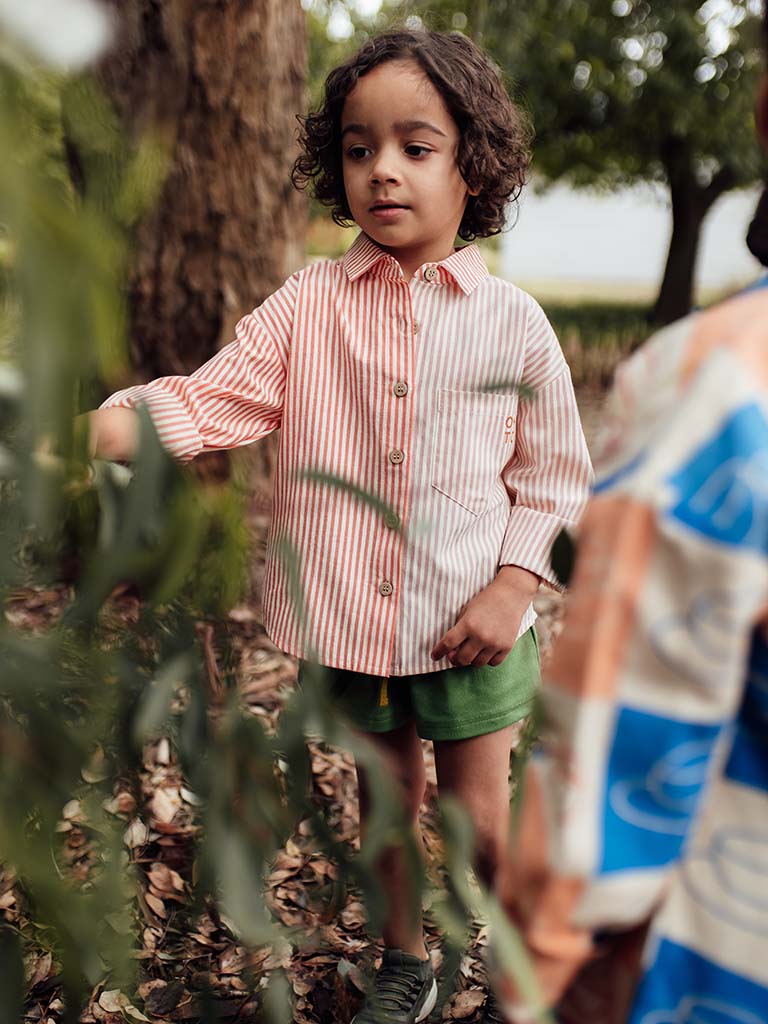 Olive + the Captain Long Sleeve Shirt | Hoya Stripe