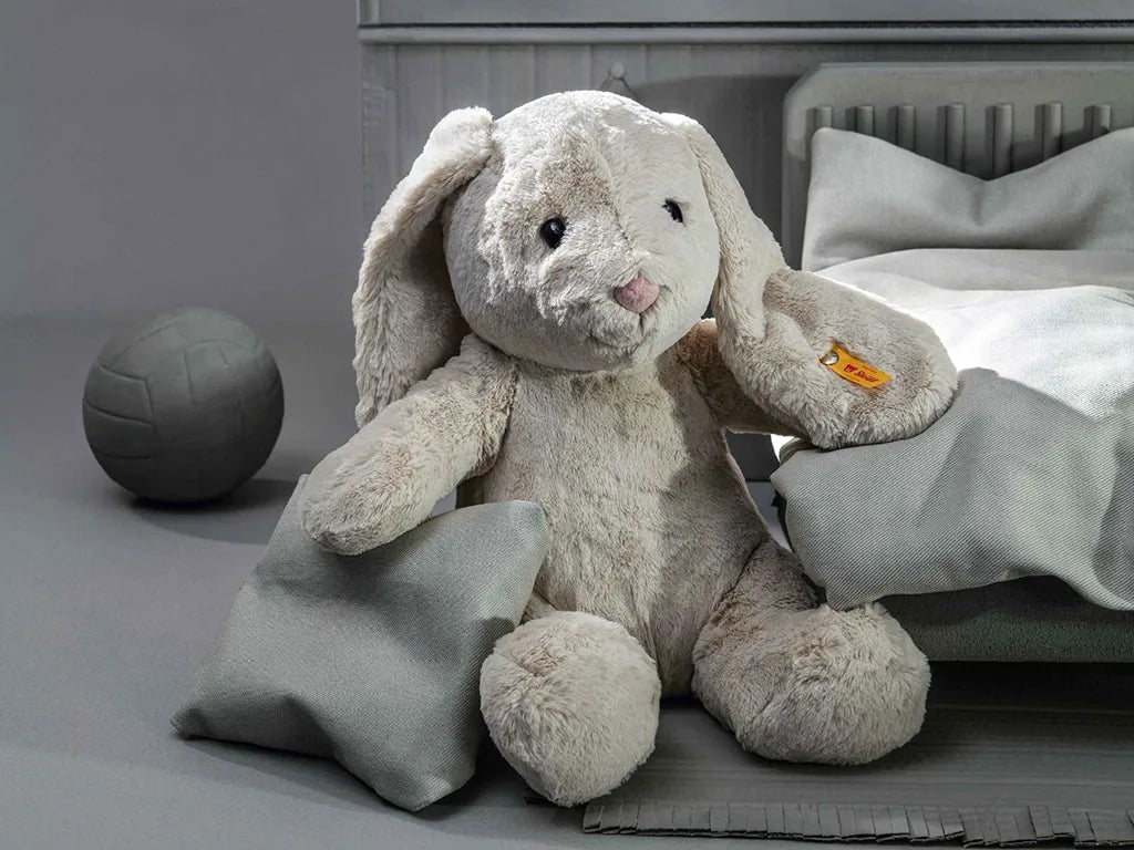 Steiff Hoppie Rabbit 28cm | Light Grey, Silver Bunny | Gender Neutral ...