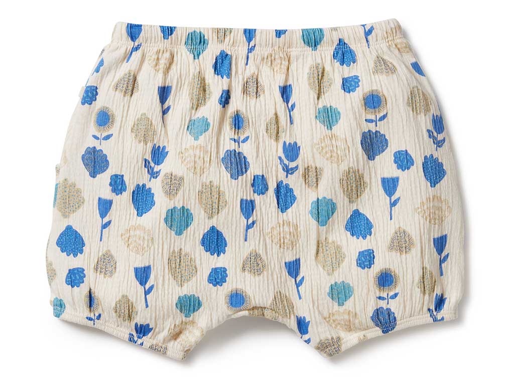 Wilson & Frenchy Crinkle Shorts | Ocean Breeze