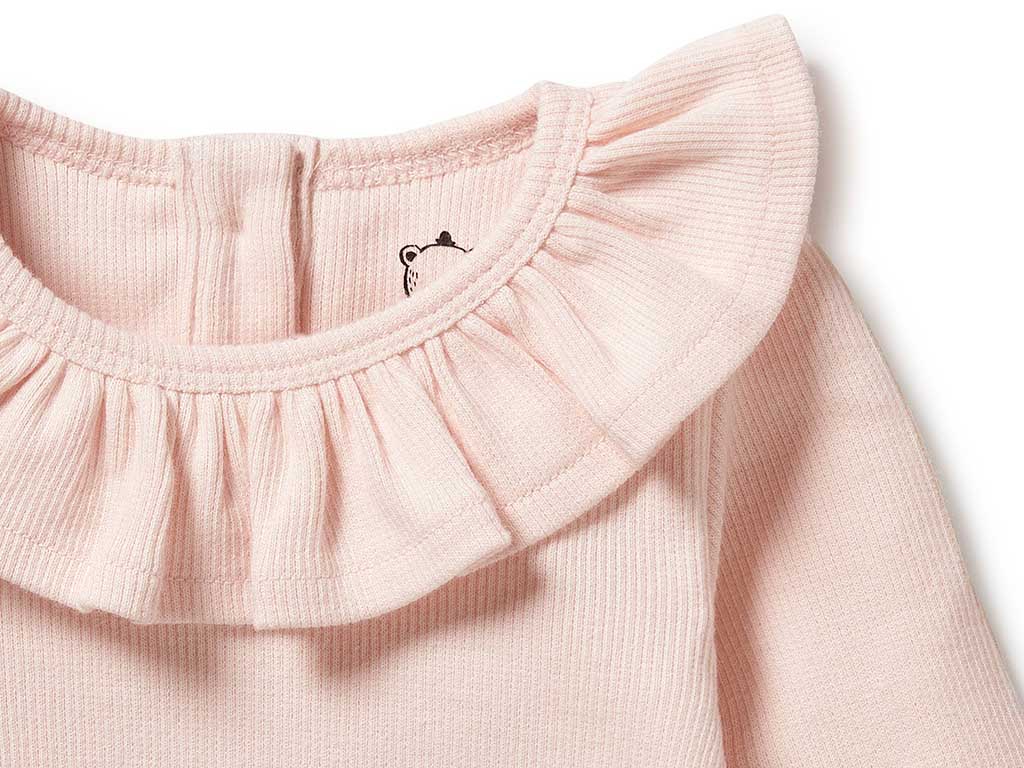 Wilson & Frenchy Ruffle Long Sleeve Top | Pink