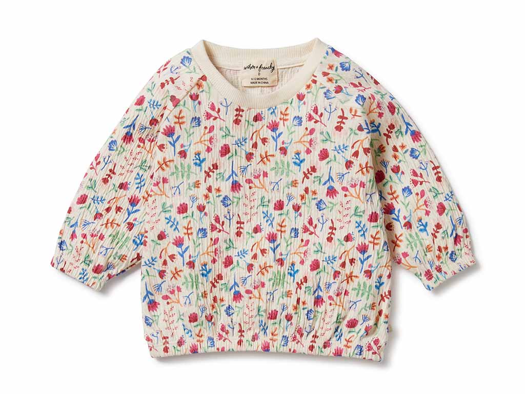 Wilson & Frenchy Crinkle Top | Tropical Garden