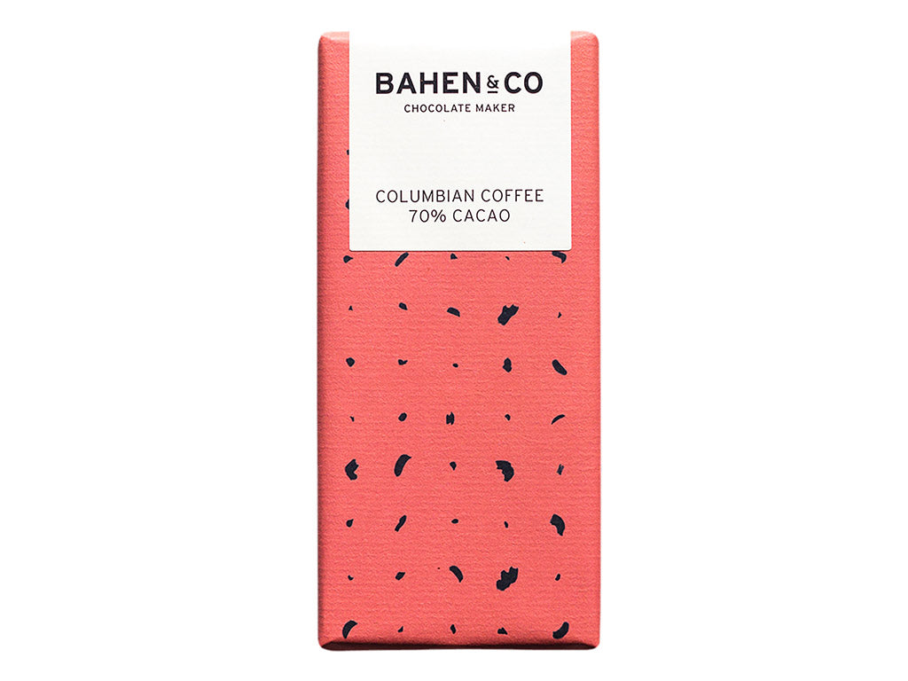 Bahen & Co Columbian Coffee chocolate beautifully wrapped