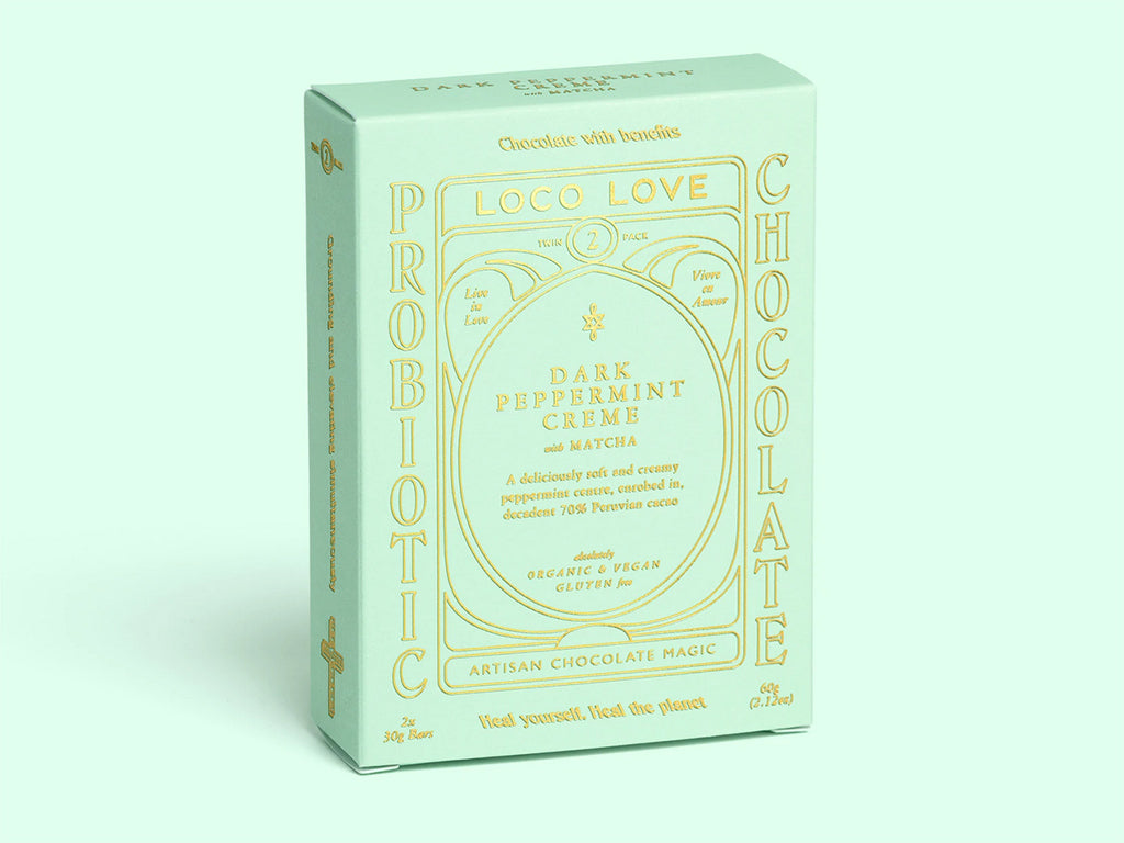 loco love green box dark chocolate peppermint creme boxed young willow