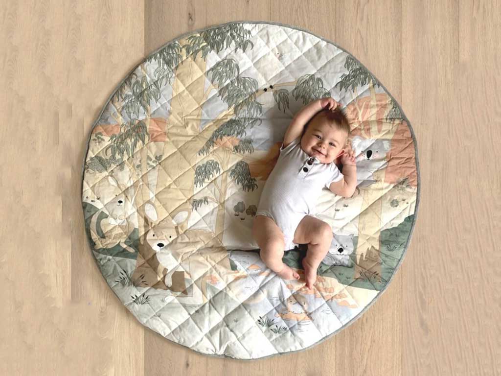 Mister Fly Playmat & Tummy Time Pillow | Australiana + FREE CARRY BAG