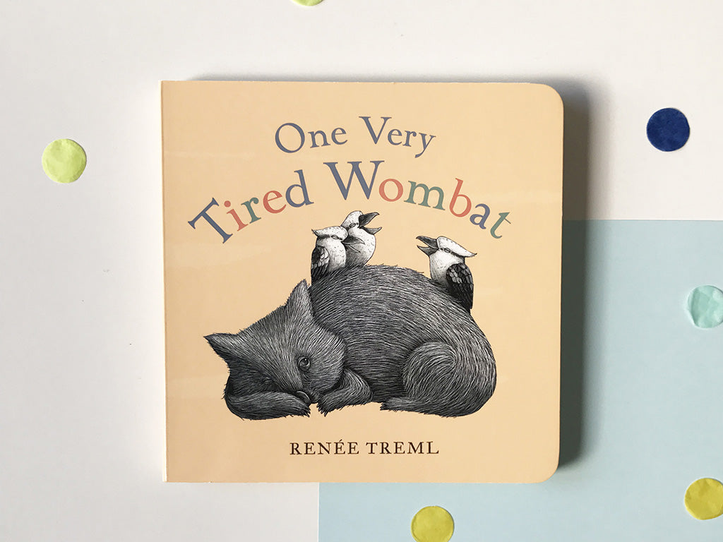One Very Tired Wombat board book cover young willow