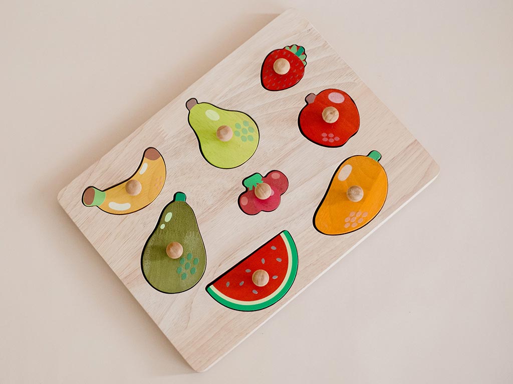 Qtoys | Fruit Knob Puzzle