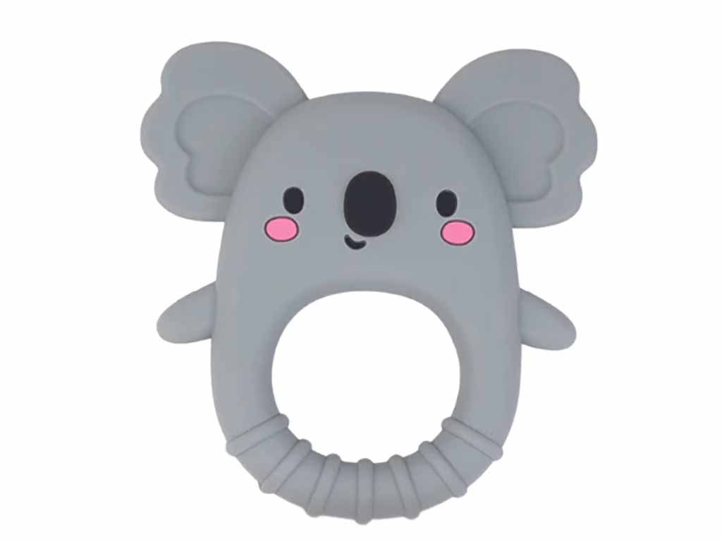 Koala face silicone teether for babies from Tiger Tribe