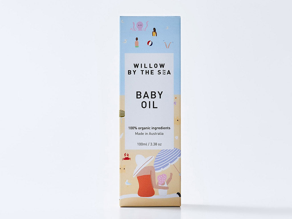 Willow by the Sea Baby Oil in box