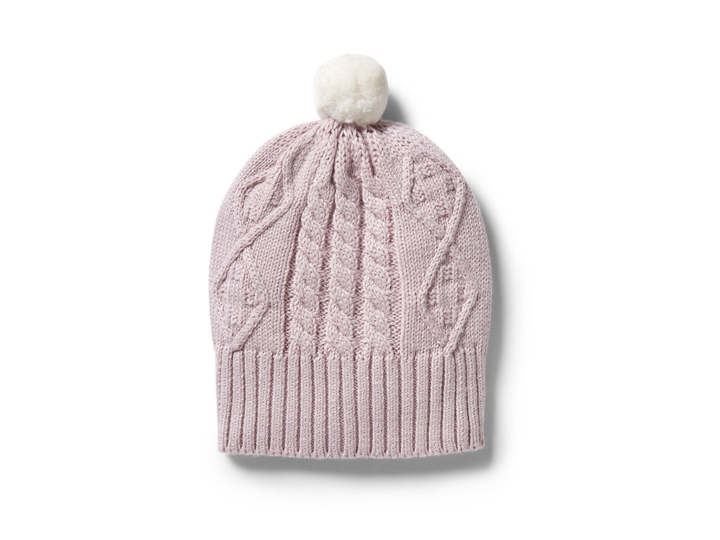 Wilson and frenchy lilac ash winter knitter hat for babies Young Willow