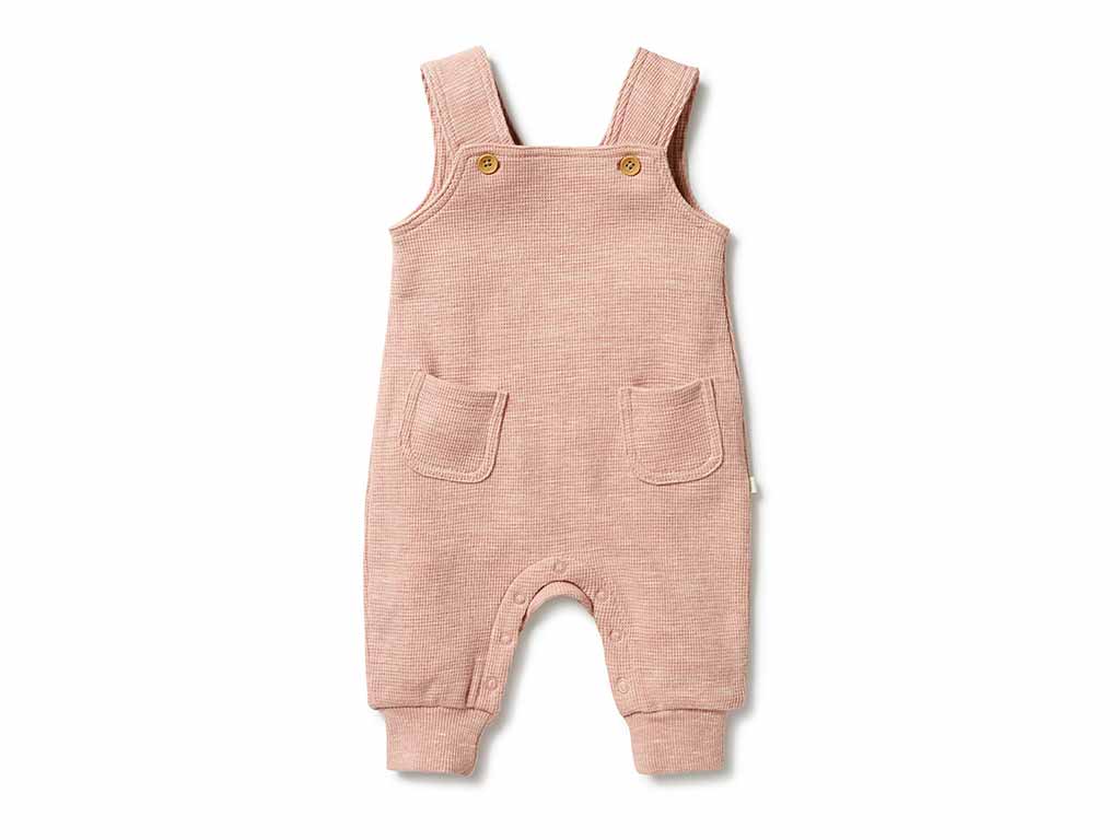 Wilson & Frenchy Waffle Overalls | Peach